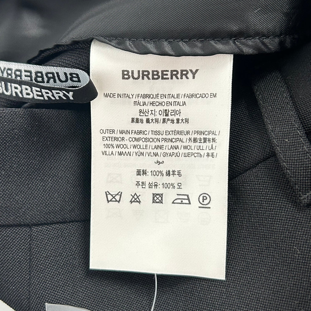 BURBERRY LONDON/Slacks/8/Cotton/BLK/SLIT IN FRONT OF LEGS