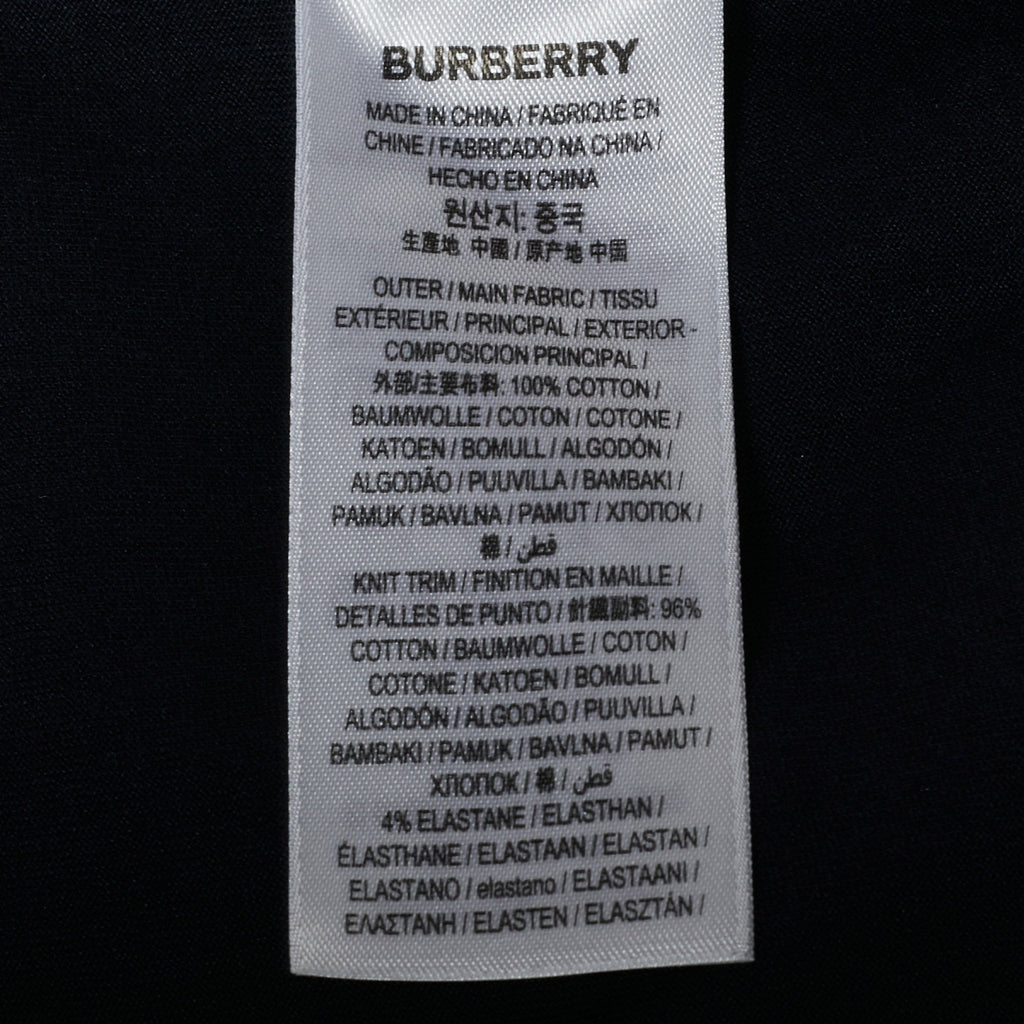 Burberry Navy Blue Jersey Crewneck T-Shirt