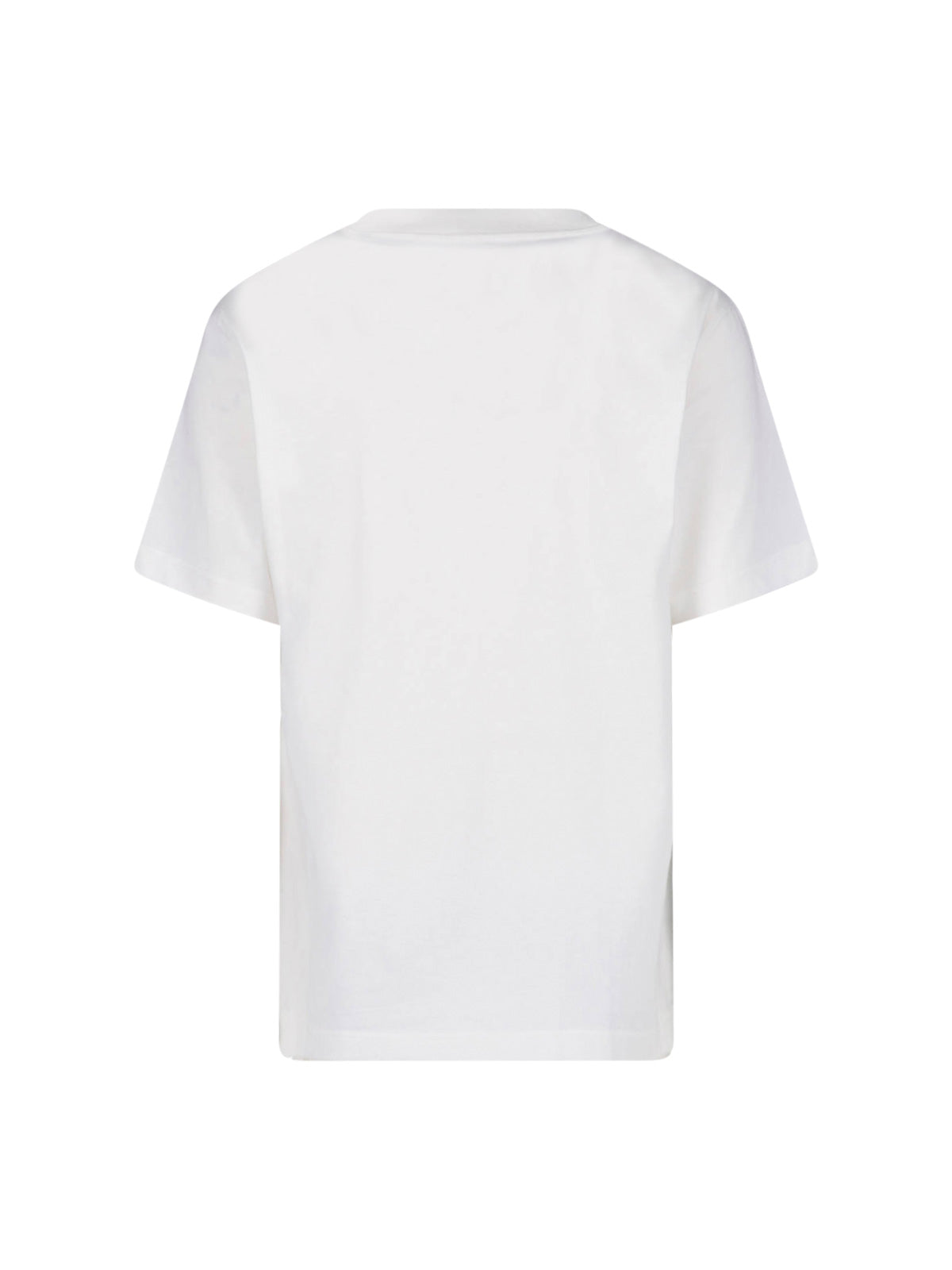 White Check Cotton T-Shirt