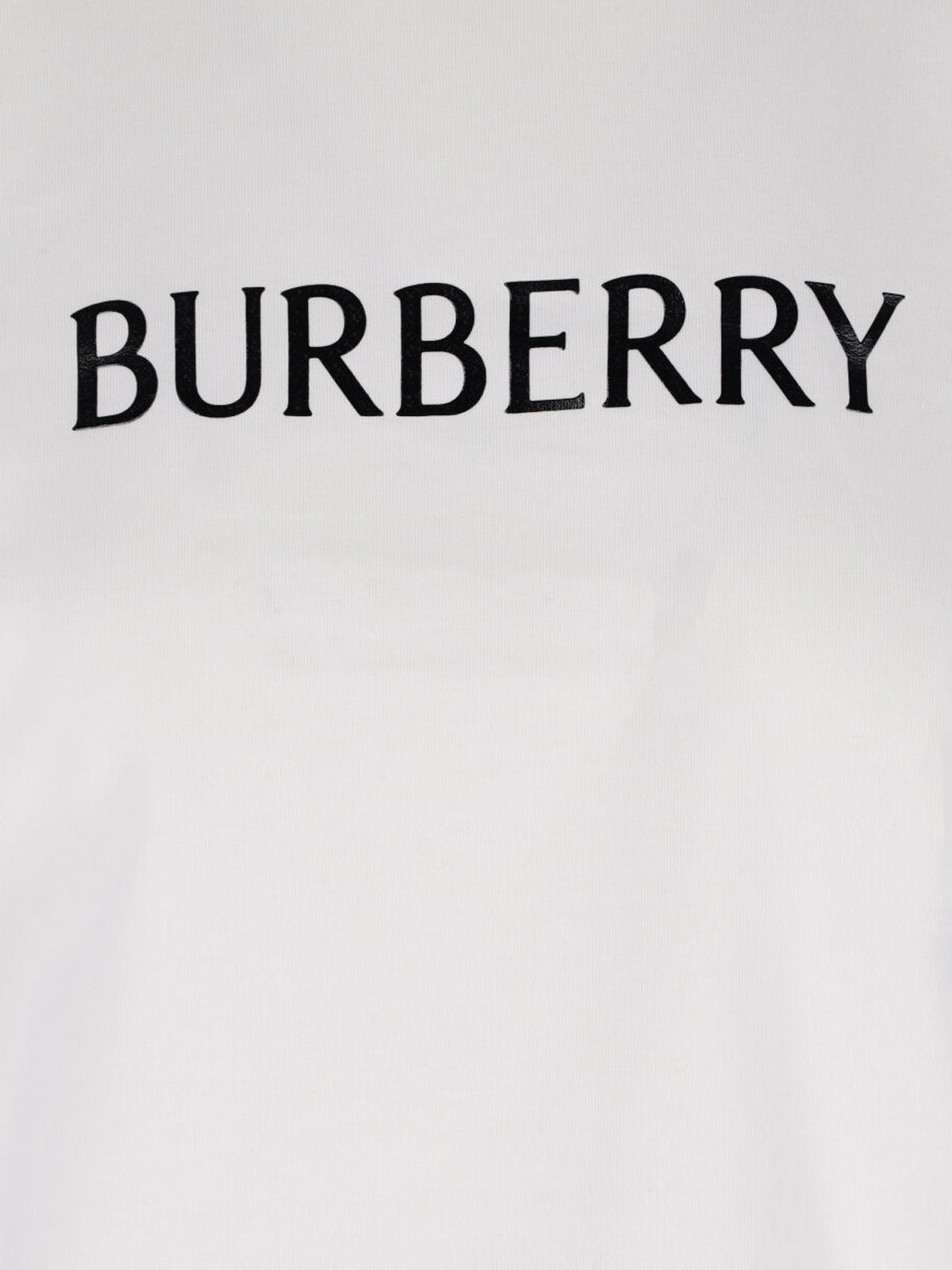Logo T-Shirt In White Cotton, Crew Neck