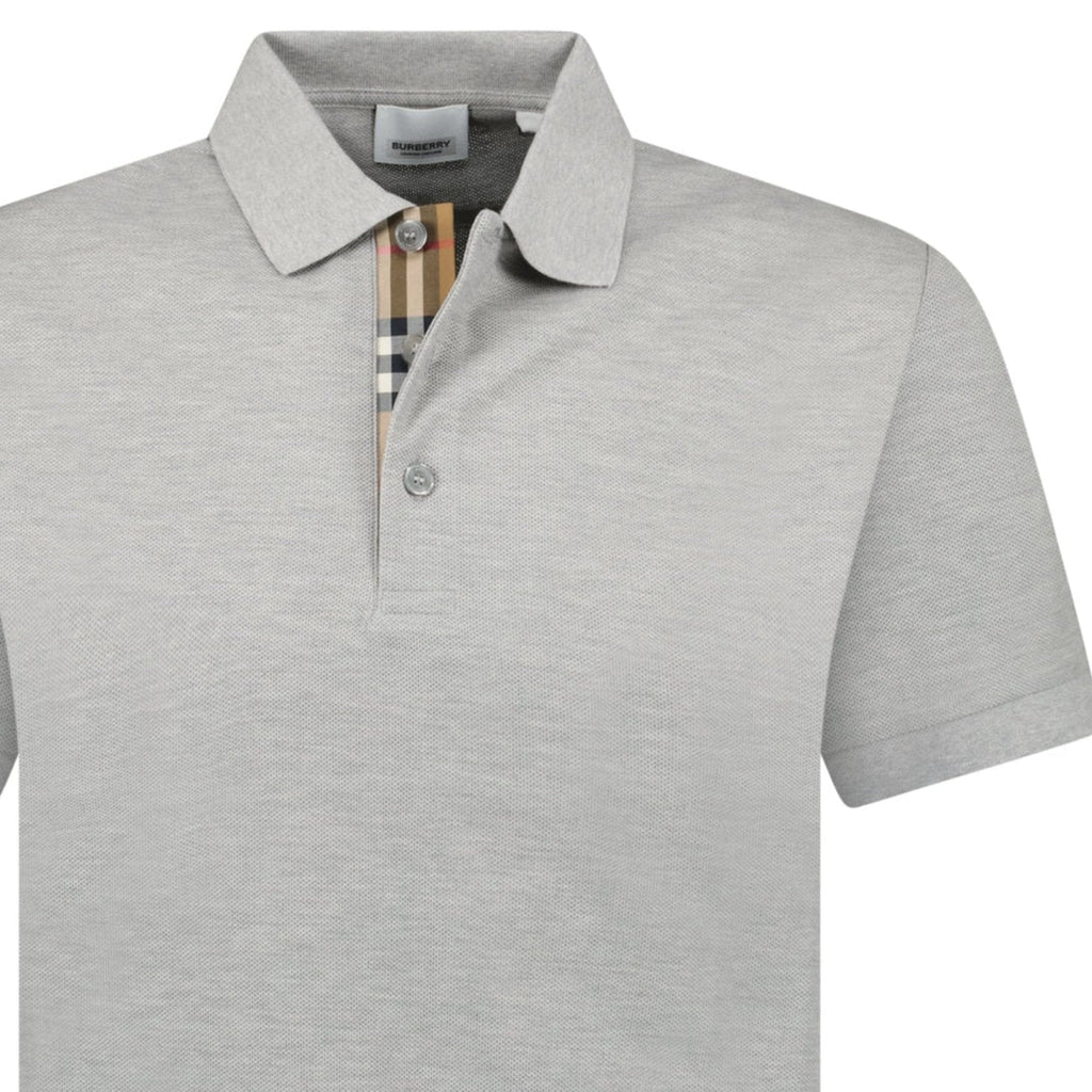 Burberry 'Hartford' Check Polo Grey