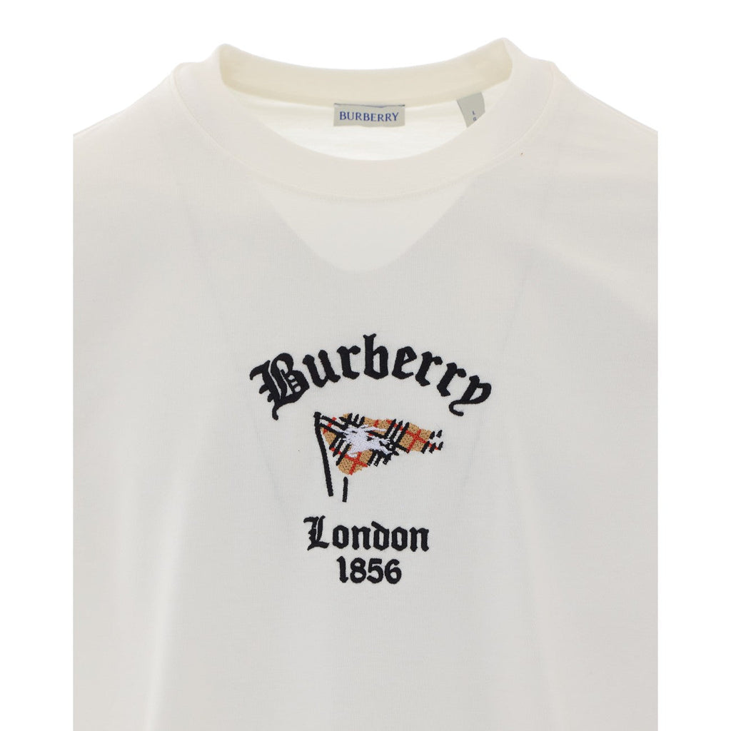 Burberry Men Check Flag T-Shirt